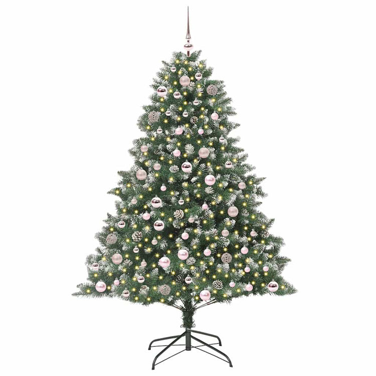 Künstlicher Weihnachtsbaum von Vidaxx mit 300 LEDs, grün, 180 cm, PVC und Kunststoff und Stahl