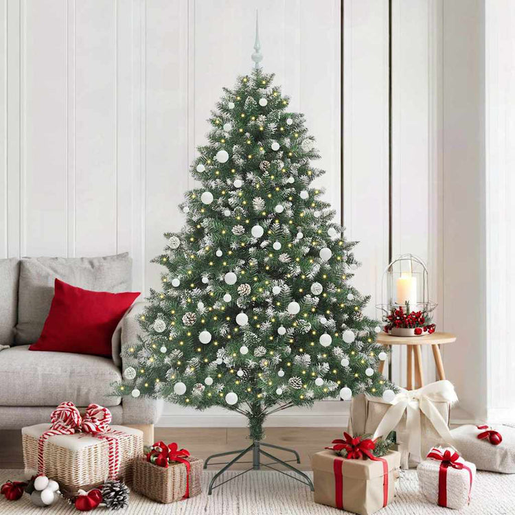 Künstlicher Weihnachtsbaum von Vidaxx mit 300 LEDs, grün, 180 cm, PVC und Kunststoff und Stahl
