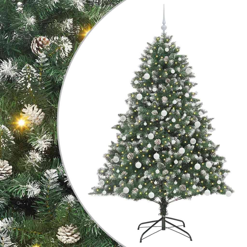 Künstlicher Weihnachtsbaum von Vidaxx mit 300 LEDs, grün, 180 cm, PVC und Kunststoff und Stahl