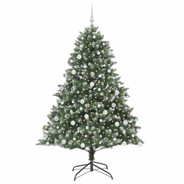 Künstlicher Weihnachtsbaum von Vidaxx mit 300 LEDs, grün, 180 cm, PVC und Kunststoff und Stahl