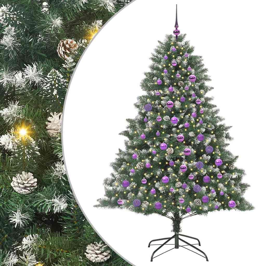 Künstlicher Weihnachtsbaum von Vidaxx mit 300 LEDs, grün, 180 cm, PVC und Kunststoff und Stahl