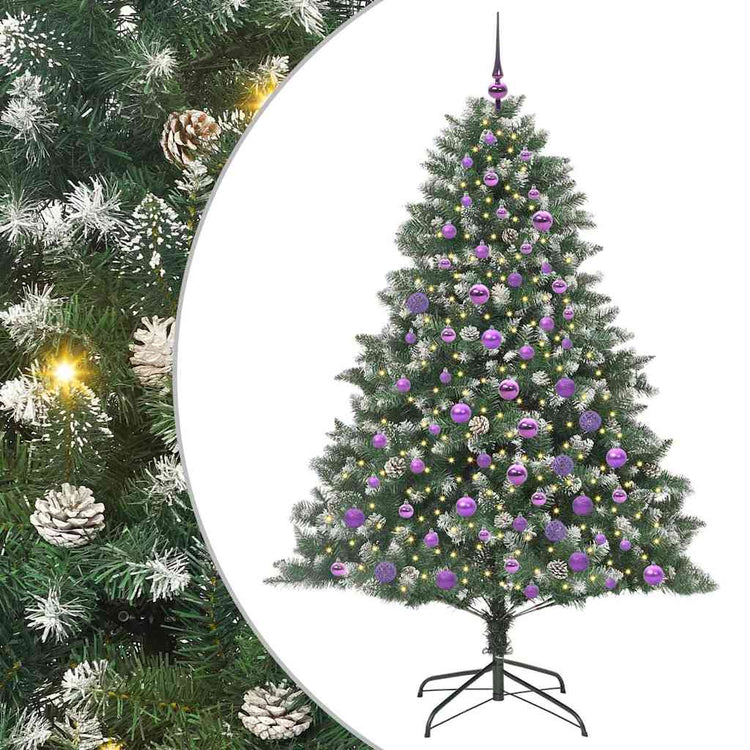 Künstlicher Weihnachtsbaum von Vidaxx mit 300 LEDs, grün, 180 cm, PVC und Kunststoff und Stahl