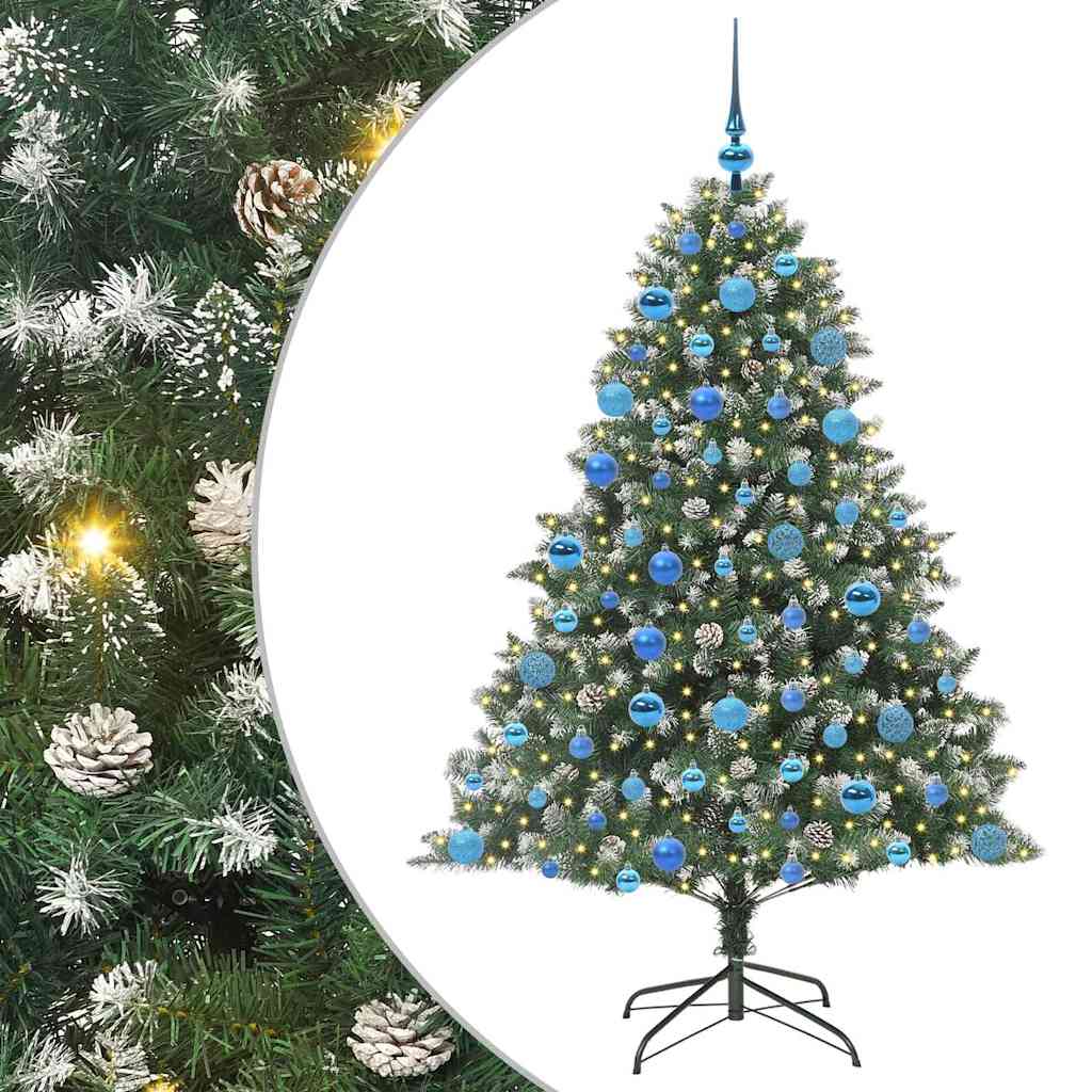 Künstlicher Weihnachtsbaum von Vidaxx mit 300 LEDs, grün, 180 cm, PVC und Kunststoff und Stahl
