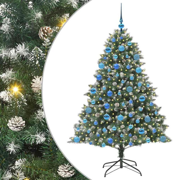 Künstlicher Weihnachtsbaum von Vidaxx mit 300 LEDs, grün, 180 cm, PVC und Kunststoff und Stahl