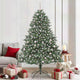 VidaXL künstlicher Weihnachtsbaum mit 300 LEDs grün, 210 cm PVC und Kunststoff und Stahl