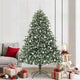 VidaXL künstlicher Weihnachtsbaum mit 300 LEDs grün, 210 cm PVC und Kunststoff und Stahl