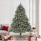 Vidaxx künstlicher Weihnachtsbaum mit 300 LEDs grün, 240 cm PVC und Kunststoff und Stahl