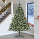 Vidaxx künstlicher Weihnachtsbaum mit 300 LEDs grün, 240 cm PVC und Kunststoff und Stahl