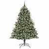 Vidaxx künstlicher Weihnachtsbaum mit 300 LEDs grün, 240 cm PVC und Kunststoff und Stahl