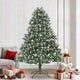 Vidaxx künstlicher Weihnachtsbaum mit 300 LEDs grün, 240 cm PVC und Kunststoff und Stahl