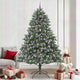 Vidaxx künstlicher Weihnachtsbaum mit 300 LEDs grün, 240 cm PVC und Kunststoff und Stahl