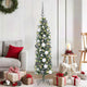 Vidaxx künstlicher schlanker Weihnachtsbaum mit 150 LED grün und weiß 120 cm