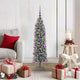 Vidaxx künstlicher schlanker Weihnachtsbaum mit 150 LED grün und weiß 120 cm