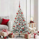 VidaXL künstlicher beleuchteter Weihnachtsbaum mit Kugelset Grün 150 cm