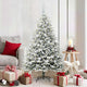 VidaXL künstlicher beleuchteter Weihnachtsbaum mit Kugelset Grün 150 cm