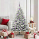 VidaXL künstlicher beleuchteter Weihnachtsbaum mit Kugelset Grün 150 cm