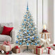 VidaXL künstlicher beleuchteter Weihnachtsbaum mit Kugelset Grün 150 cm