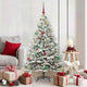 VidaXL künstlicher beleuchteter Weihnachtsbaum mit Kugelset Grün 150 cm