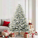 Vidaxx künstlicher Weihnachtsbaum mit Beleuchtung grün 180 cm PVC und PE
