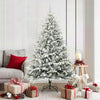 VidaXL künstlicher beleuchteter Weihnachtsbaum mit Kugelset Grün 180 cm