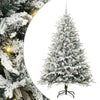 VidaXL künstlicher beleuchteter Weihnachtsbaum mit Kugelset Grün 180 cm