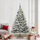 VidaXL künstlicher beleuchteter Weihnachtsbaum mit Kugelset grün 210 cm