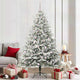 VidaXL künstlicher beleuchteter Weihnachtsbaum mit Kugelset grün 210 cm