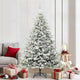 VidaXL künstlicher beleuchteter Weihnachtsbaum mit Kugelset grün 210 cm