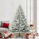 VidaXL künstlicher beleuchteter Weihnachtsbaum mit Kugelset grün 210 cm