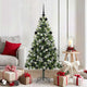Künstlicher aufklappbarer Weihnachtsbaum von Vidaxl mit Schnee bedeckt, 150 cm