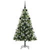 Künstlicher aufklappbarer Weihnachtsbaum von Vidaxl mit Schnee bedeckt, 150 cm