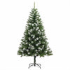 Künstlicher aufklappbarer Weihnachtsbaum von Vidaxl mit Schnee bedeckt, 150 cm