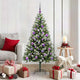 Künstlicher aufklappbarer Weihnachtsbaum von Vidaxl mit Schnee bedeckt, 150 cm