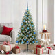 Künstlicher aufklappbarer Weihnachtsbaum von Vidaxl mit Schnee bedeckt, 150 cm