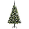 Vidaxl künstlicher aufklappbarer Weihnachtsbaum mit Schnee bedeckt 180 cm
