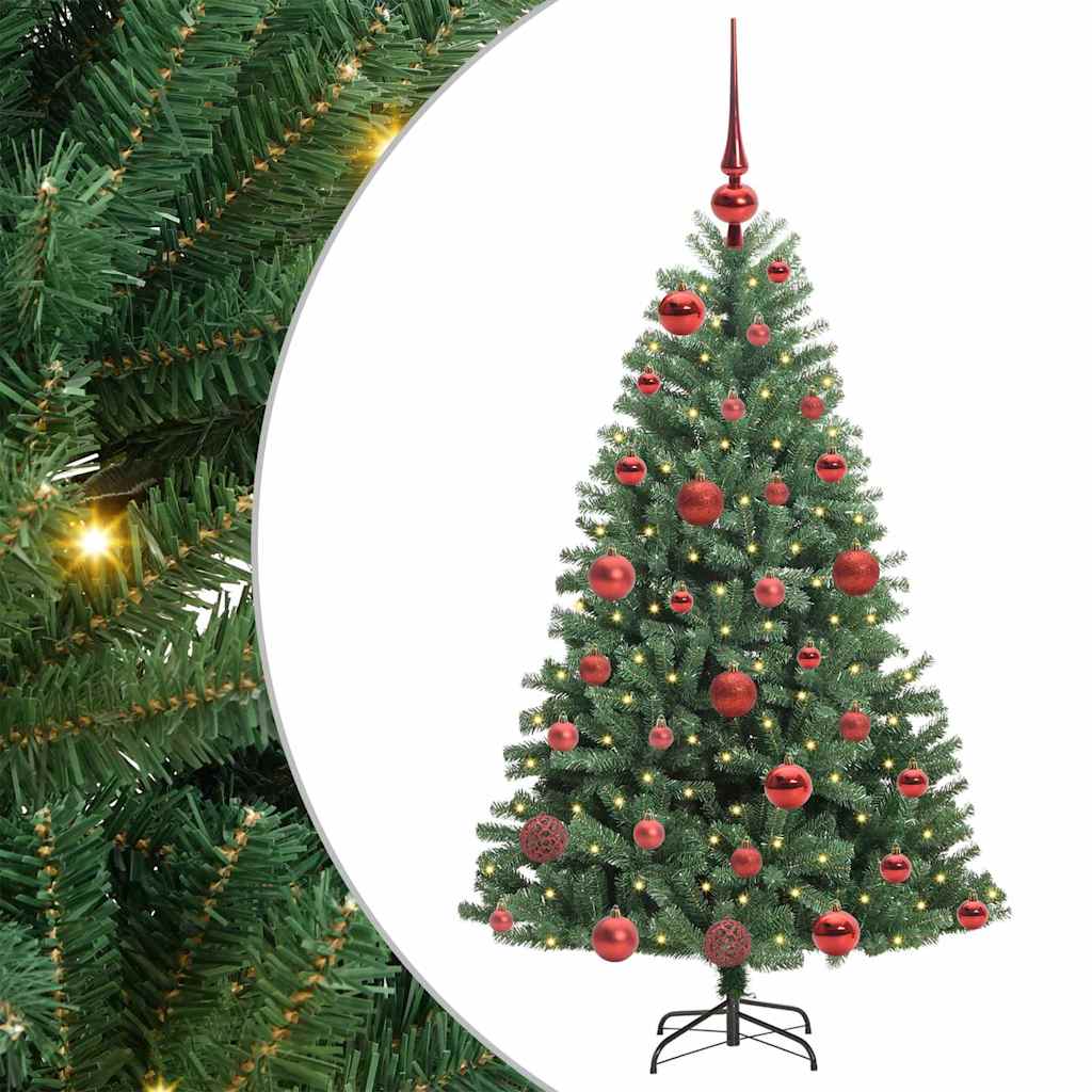 Vidaxx künstlicher klappbarer Weihnachtsbaum grün 120 cm PVC und Metall