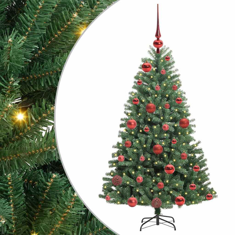 Vidaxx künstlicher klappbarer Weihnachtsbaum grün 120 cm PVC und Metall