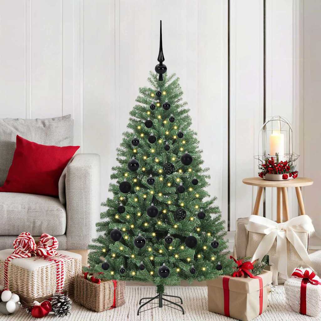 Vidaxx künstlicher klappbarer Weihnachtsbaum grün 120 cm PVC und Metall