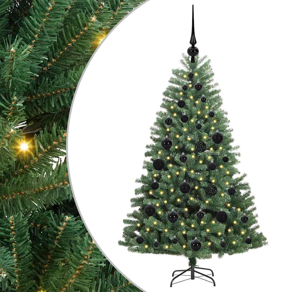 Vidaxx künstlicher klappbarer Weihnachtsbaum grün 120 cm PVC und Metall