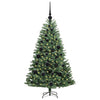 Vidaxx künstlicher klappbarer Weihnachtsbaum grün 120 cm PVC und Metall