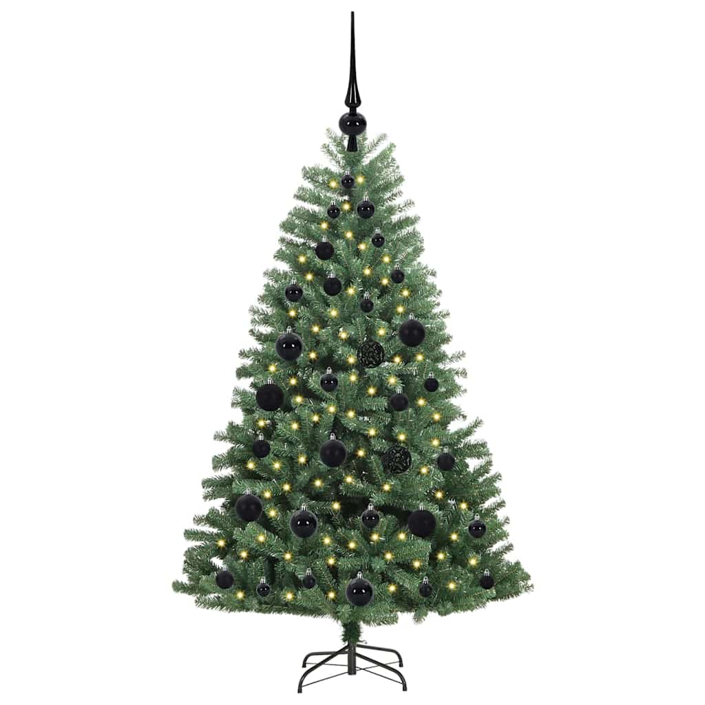 Vidaxx künstlicher klappbarer Weihnachtsbaum grün 120 cm PVC und Metall