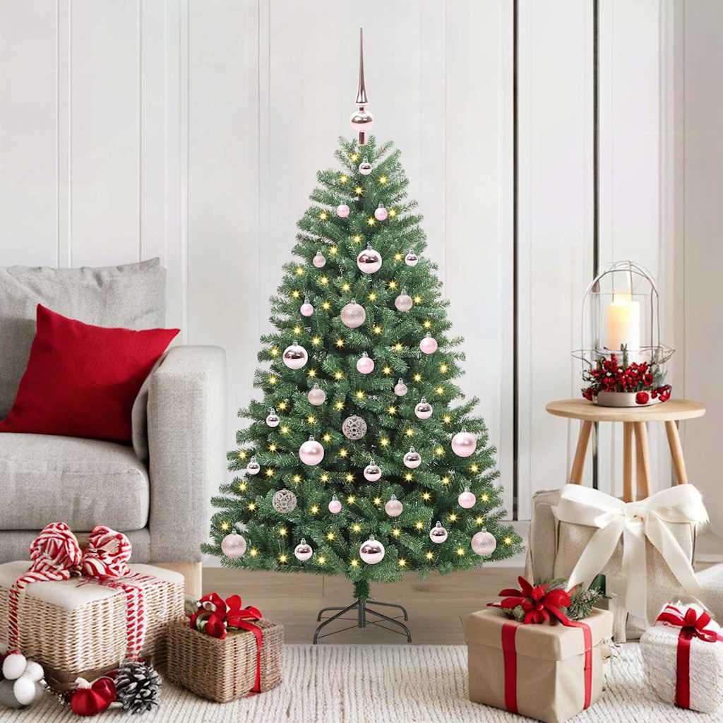 Vidaxx künstlicher klappbarer Weihnachtsbaum grün 120 cm PVC und Metall