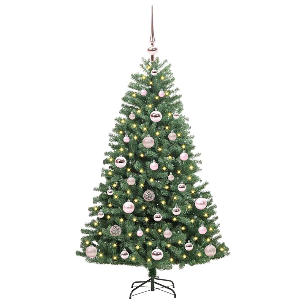 Vidaxx künstlicher klappbarer Weihnachtsbaum grün 120 cm PVC und Metall