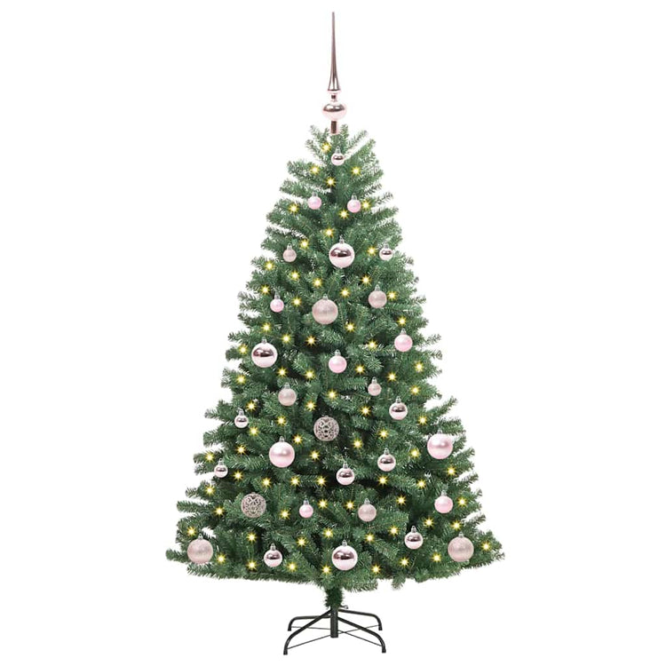 Vidaxx künstlicher klappbarer Weihnachtsbaum grün 120 cm PVC und Metall