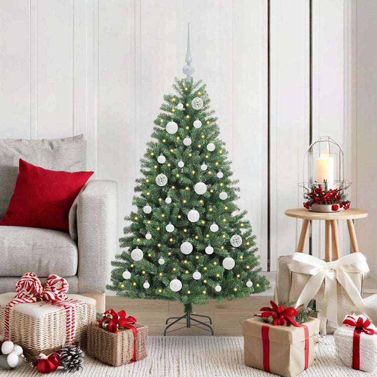 Vidaxx künstlicher klappbarer Weihnachtsbaum grün 120 cm PVC und Metall