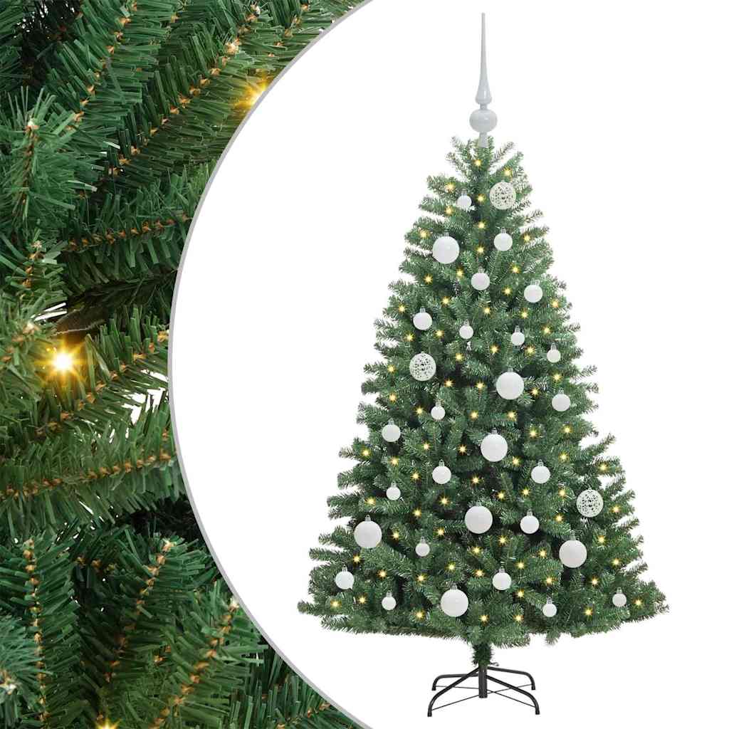 Vidaxx künstlicher klappbarer Weihnachtsbaum grün 120 cm PVC und Metall