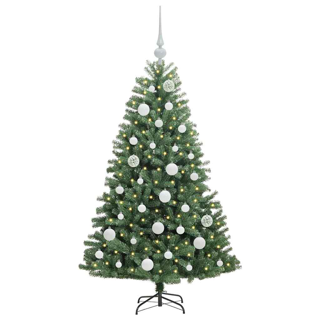 Vidaxx künstlicher klappbarer Weihnachtsbaum grün 120 cm PVC und Metall