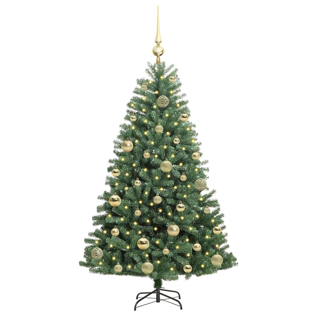 Vidaxx künstlicher klappbarer Weihnachtsbaum grün 120 cm PVC und Metall