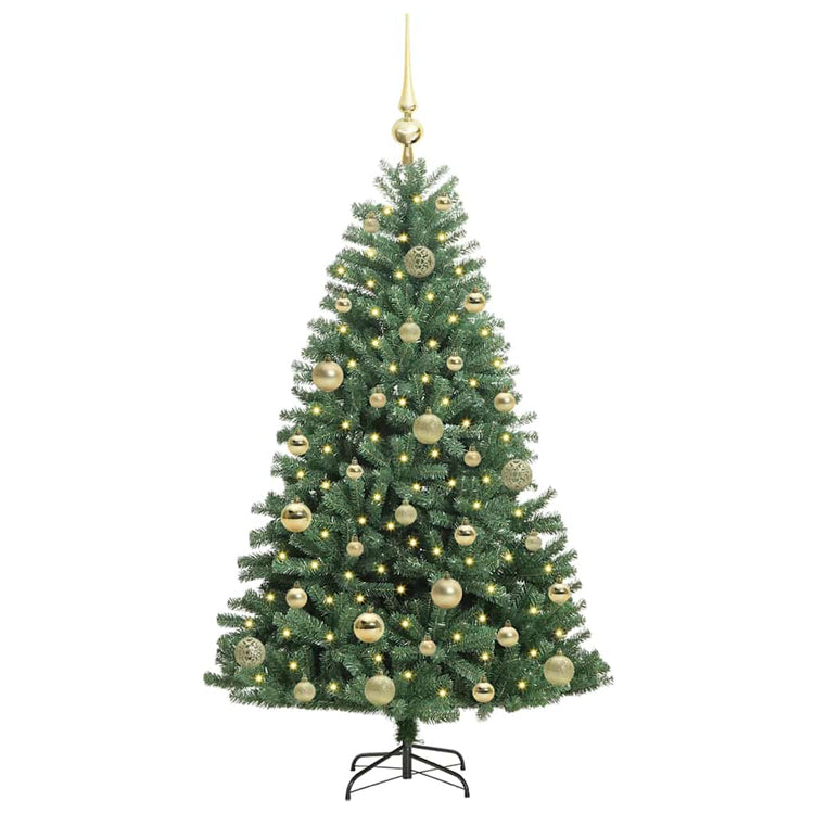 Vidaxx künstlicher klappbarer Weihnachtsbaum grün 120 cm PVC und Metall