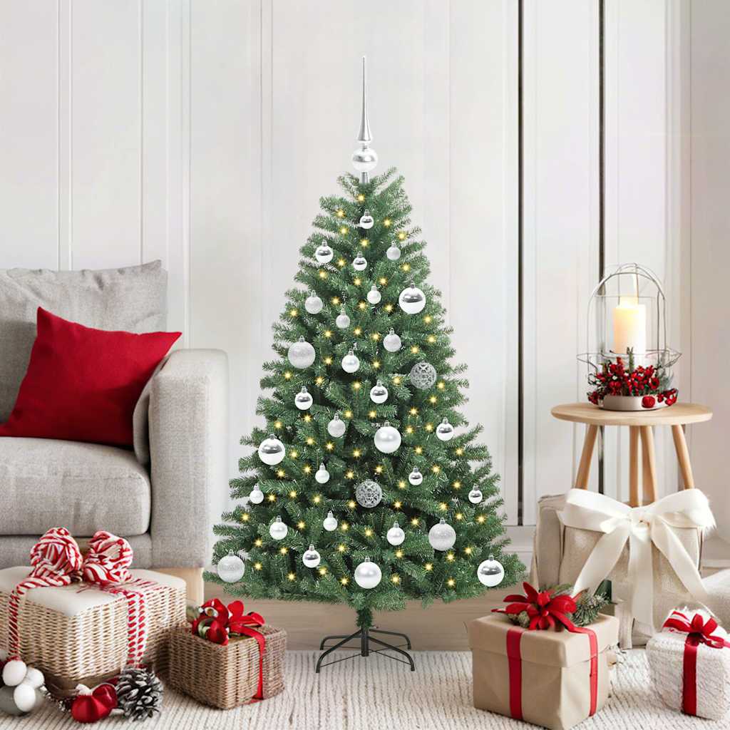 Vidaxx künstlicher klappbarer Weihnachtsbaum grün 120 cm PVC und Metall